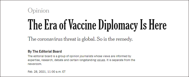 New York Times endişeli: “Aşının yumuşak gücünden mahrum kalıyoruz”_fororder_abd asi