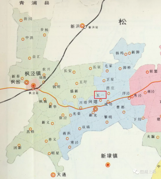 【叙说地图】上海“五一”系地名汇集