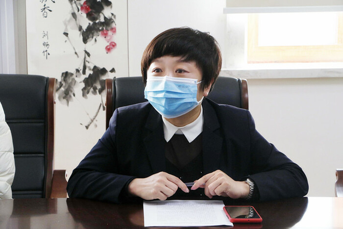 퇴역군인 좌담회 연길 북산가두서 퇴역군인 좌담회 연길 북산가두서_fororder_办事处副主任、退役军人服务站副站长李金蔗讲话