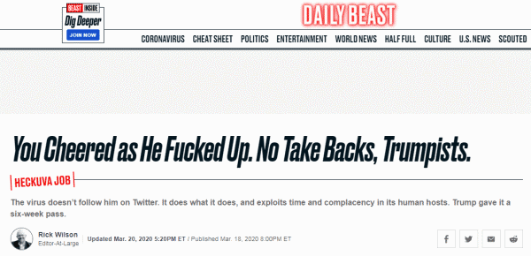 环球网■甩锅中国是流氓文化！美媒要求特朗普直面病毒版“切尔诺贝利”