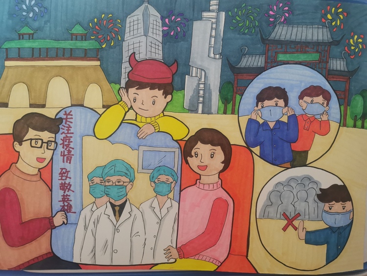 （欢迎加入江苏年味气氛组专题 年画）江苏年味优秀年画作品《致敬英雄》