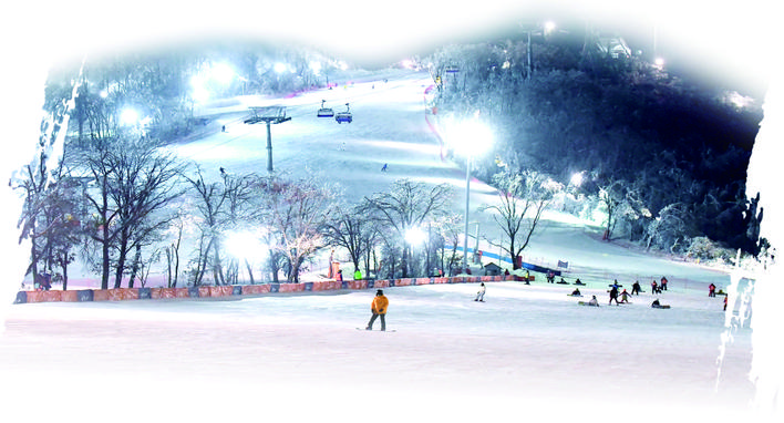 长春夜滑升温 “延长”滑雪季
