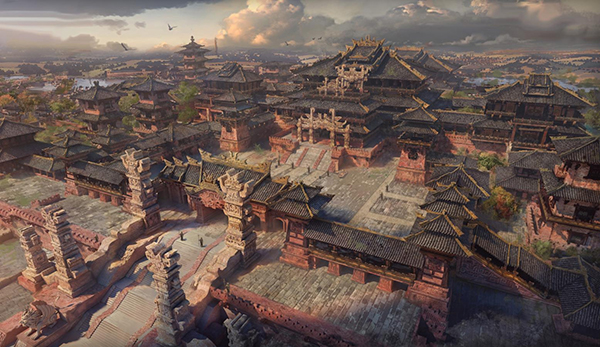 三星堆文化元素汇聚 宜宾翠屏李庄古镇带你梦回金沙_fororder_古金沙文化产业园区效果图-摄影-叶昌荣