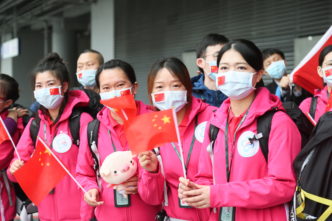 图片默认标题_fororder_30日，广东支援湖北武汉医疗队133名队员返回广州。广东卫健委供图