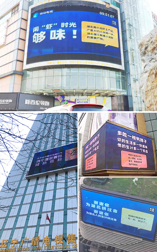 全国近400城市86万块屏“飘出”荆楚好味道 谢谢你为湖北拼单！