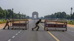 印度首都新德里封锁措施延期一周