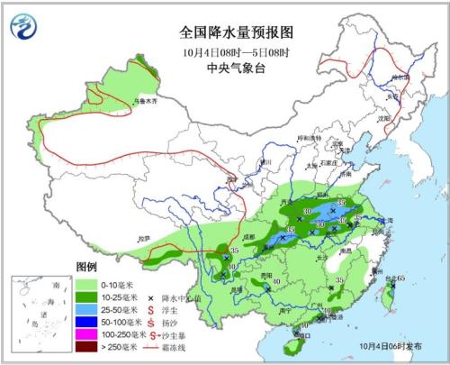 未来三天中东部地区降水逐渐减弱 广东海南局地暴雨