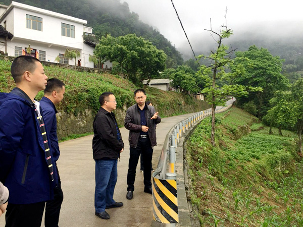 图片默认标题_fororder_调研蚕桑产业现场右二为陈凡主任