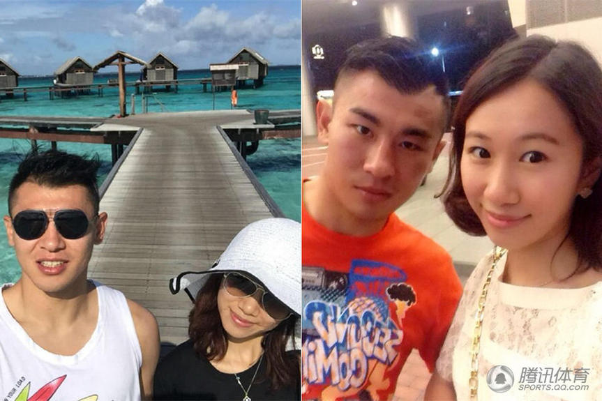 于汉超与妻子邱笑寒是小学同学,当说起二人恋情时,于汉超表示两人并不