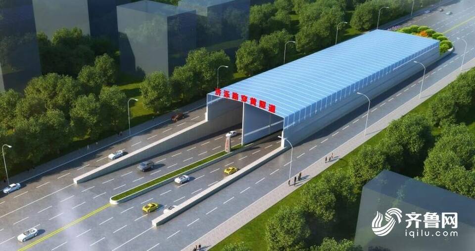 钛白色国际橘加天蓝色! 通车后的济南黄河隧道是这个样子