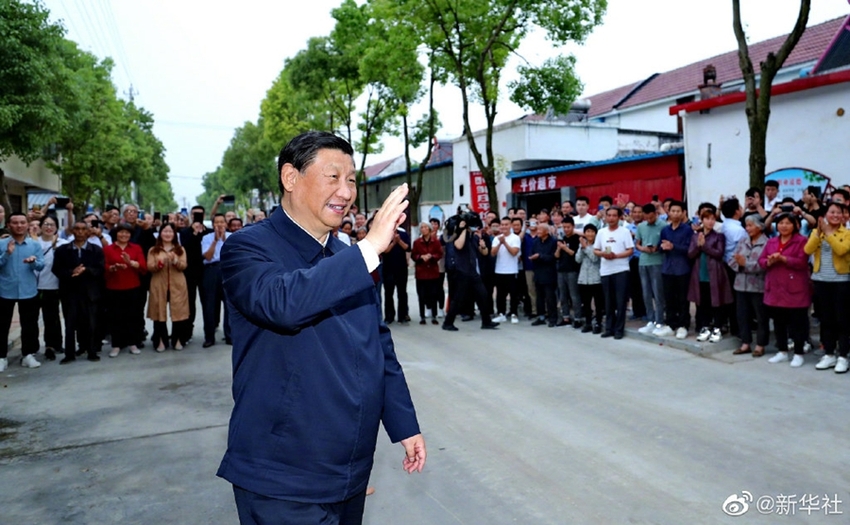 Xi Jinping Inspeksi Proyek Penyaluran Air dari Tiongkok Selatan ke Tiongkok Utara_fororder_习南水北调2021051406