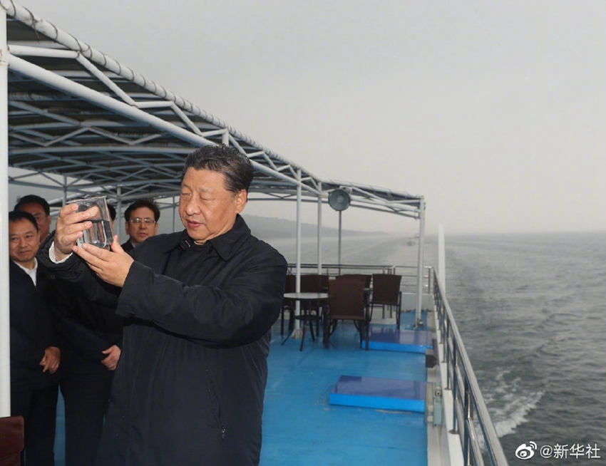 Xi Jinping Inspeksi Proyek Penyaluran Air dari Tiongkok Selatan ke Tiongkok Utara_fororder_习南水北调2021051402