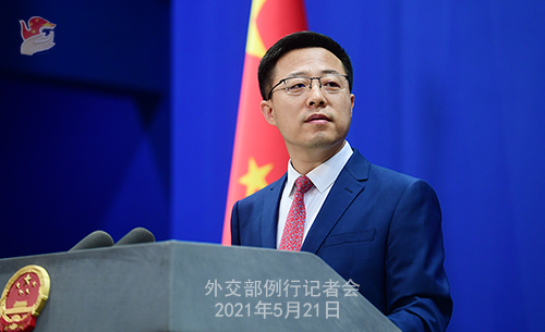 外交部 中欧投資協定の「凍結」に理性的判断を呼びかける_fororder_0521赵1