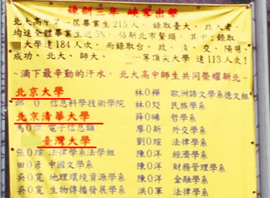 台湾学生青睐大陆院校 高考志愿不填台大选清北