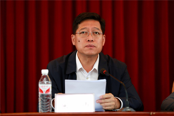延边州委常委,组织部长宋钦炜在会上发言 供图 延吉市委宣传部