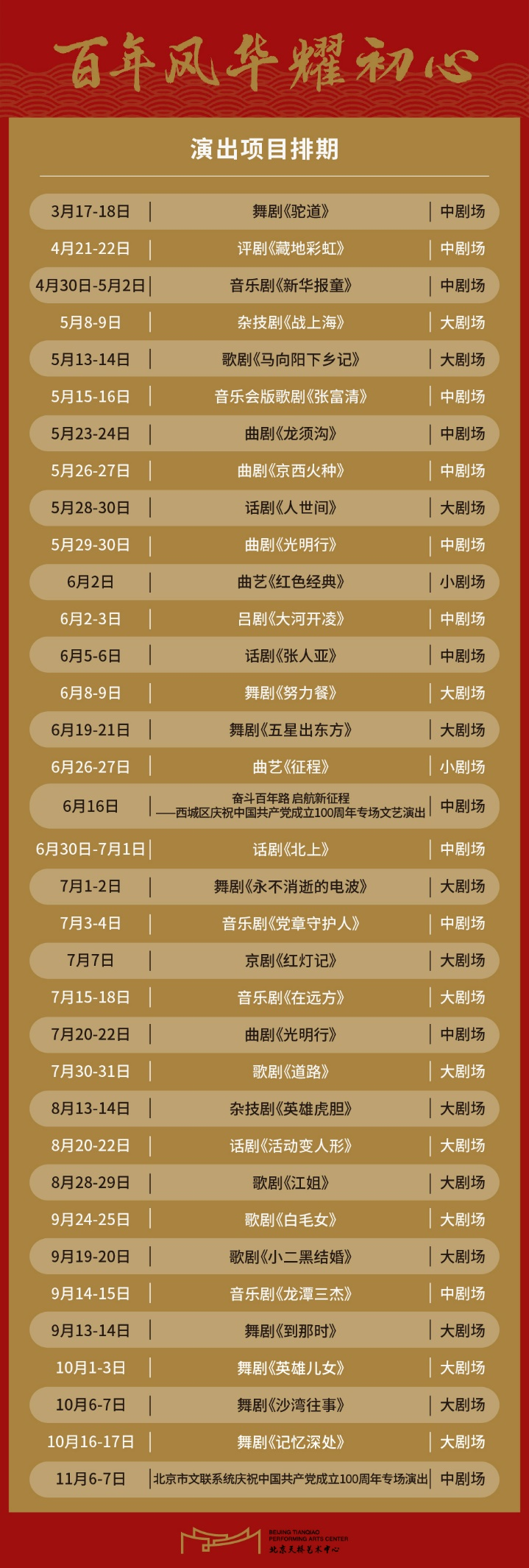 北京天桥艺术中心推出“百年风华耀初心”系列演出_fororder_图片4