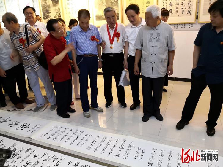 庆祝中国共产党成立100周年大型书画展在河北石家庄开幕