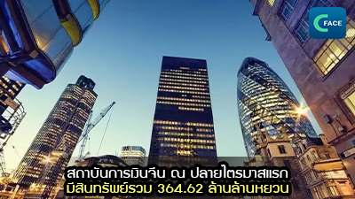 ธนาคารกลางจีน: สถาบันการเงินจีน ณ ปลายไตรมาสแรกมีสินทรัพย์รวม 364.62 ล้านล้านหยวน_fororder_2021061601News