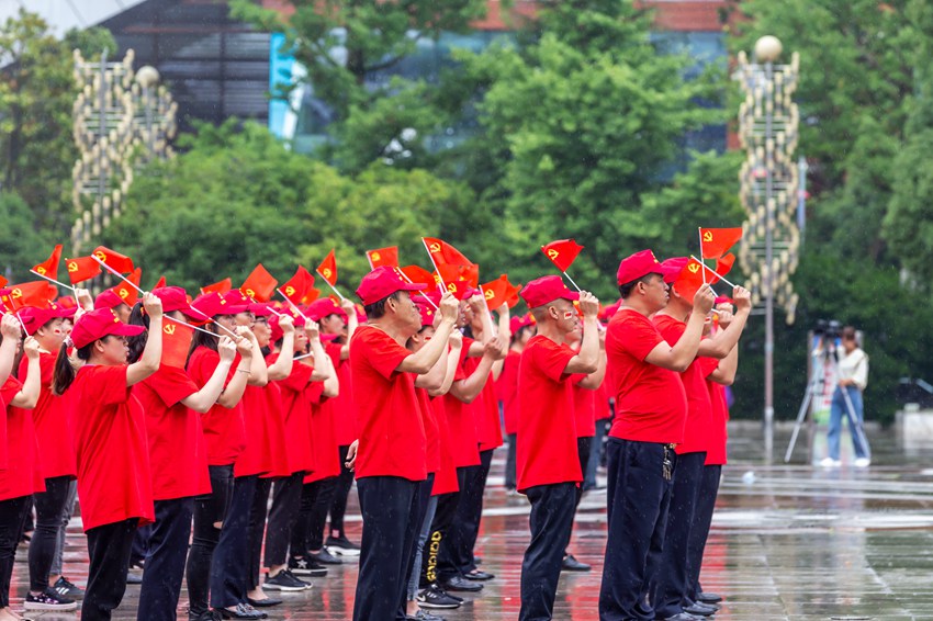 2021建党100周年背景,建党图片素材高清 贵州黔西:开展丰富活动喜迎建党100周年