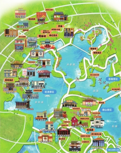 东湖第一份手绘美食地图出炉 "萌版"菜单带你吃遍绿道
