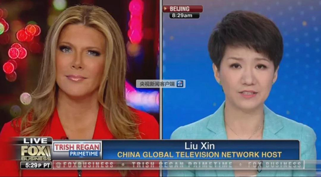 Cgtn 米fox女性司会者の遠隔討論 劉欣氏の発言 中国国際放送局