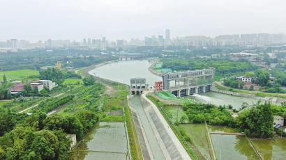 毗河供水工程取水枢纽.省水利厅供图