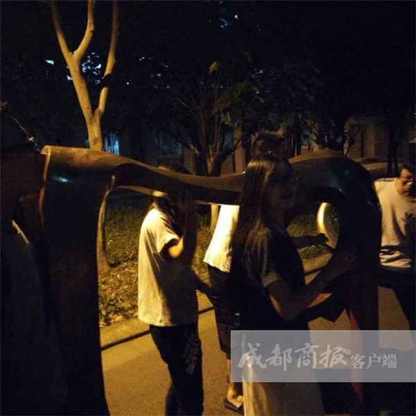 川农大有个神秘组织 经常夜晚出没把一群牛搬着到处跑