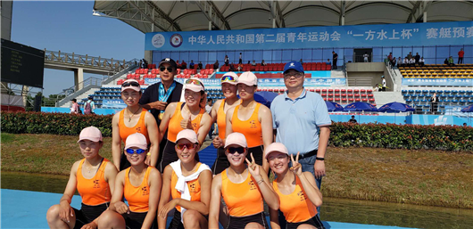 The athletes of Wuhan Aquatic Sports School won the rowing champion on the 2nd National Youth Games_fororder_武汉