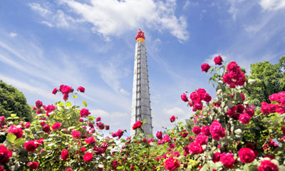 조선 평양시의 아름다운 풍경