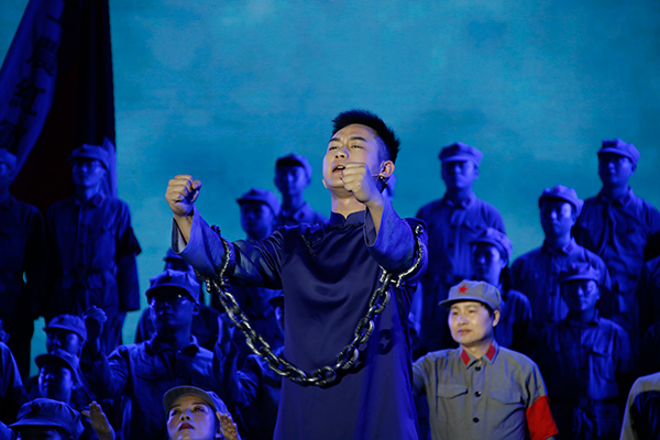 宜宾屏山县庆祝中国共产党成立100周年文艺演出举行_fororder_演出现场-摄影-高学兵-(3)
