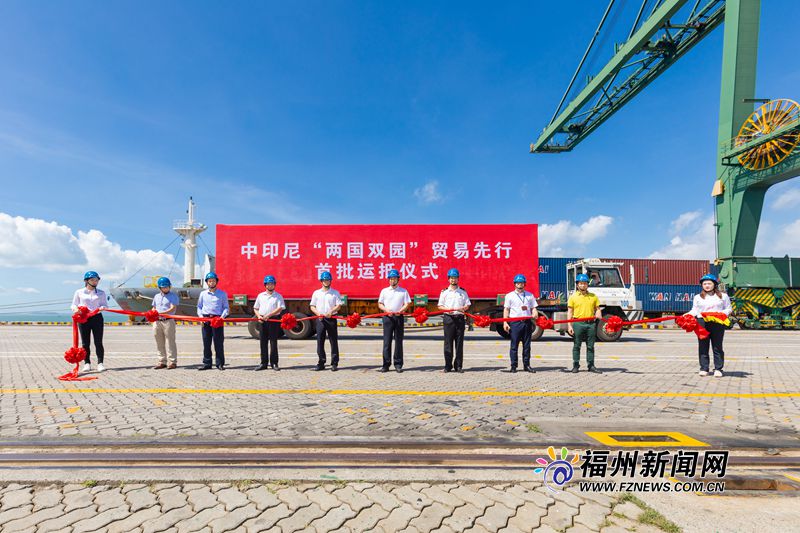 印尼首批“两国双园”货物运抵福州港江阴港区