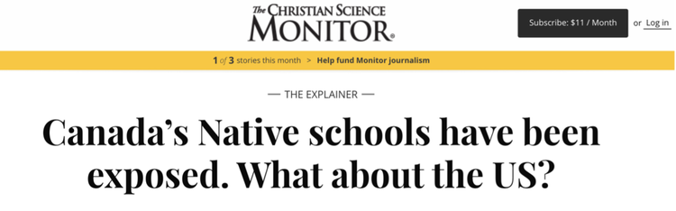 起底丨淌血的历史!北美原住民儿童寄宿学校惨剧重见天日