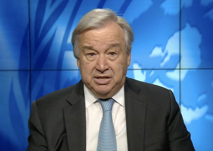 លោក Guterres អគ្គលេខាធិការអង្គការសហប្រជាជាតិថ្លែងសុន្ទរកថាតាមប្រព័ន្ធវីដេអូ ដើម្បីសម្តែងគារវកិច្ចចំពោះអត្តពលិកកីឡាអូឡាំពិក_fororder_1