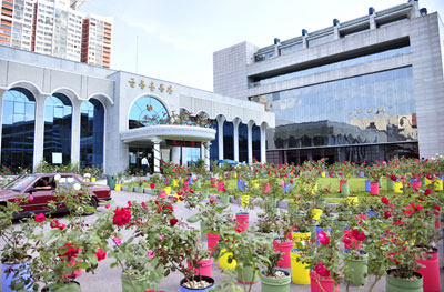 조선 평양시의 아름다운 풍경