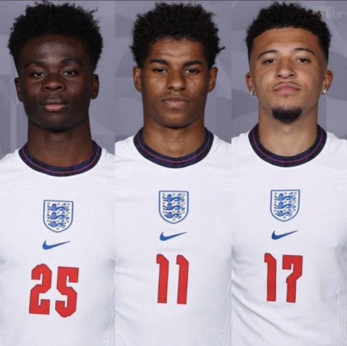 欧洲杯夺冠梦碎后 英格兰部分球员遭种族歧视
