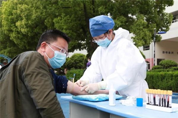 OK【湖北】荆门市第二人民医院：核酸检测上门服务 助力复工复产复学
