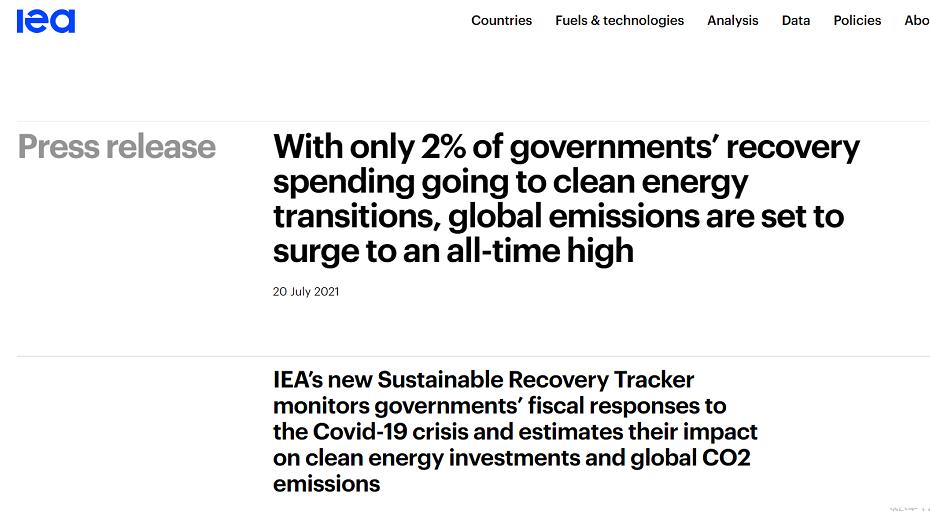 国际能源署:全球二氧化碳排放将在2023年达到历史新高 国际能源署:全球二氧化碳排放将在2023年达到历史新高