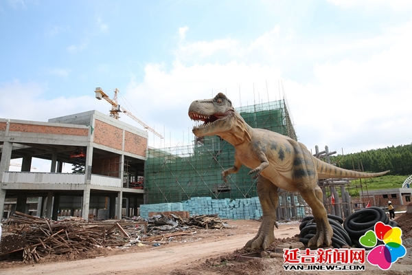 市场监管局检查延吉恐龙王国大型游乐设施