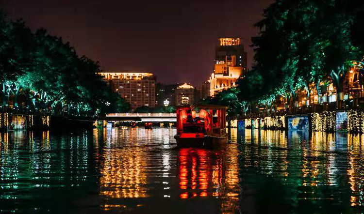 夜游锦江"从诗歌照进现实_fororder_锦江夜景-供图--成都市交通运输局