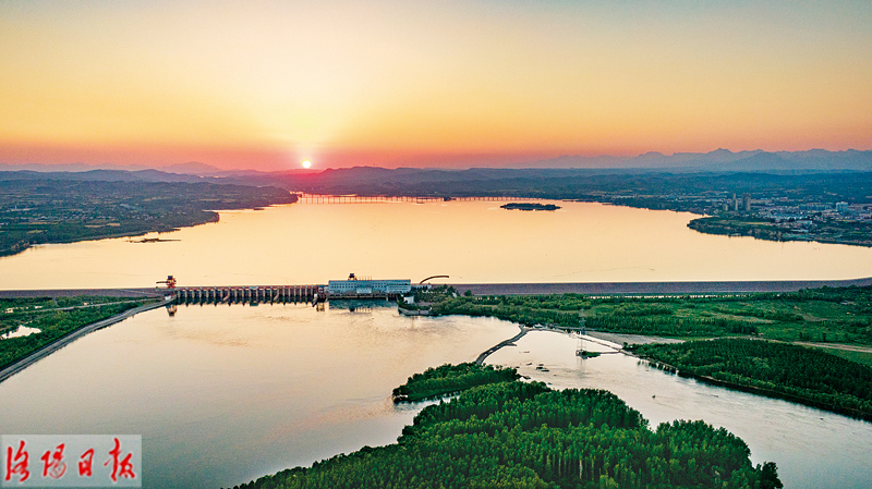 航拍洛阳:滨水吉利 生态宜居 航拍洛阳:滨水吉利 生态宜居