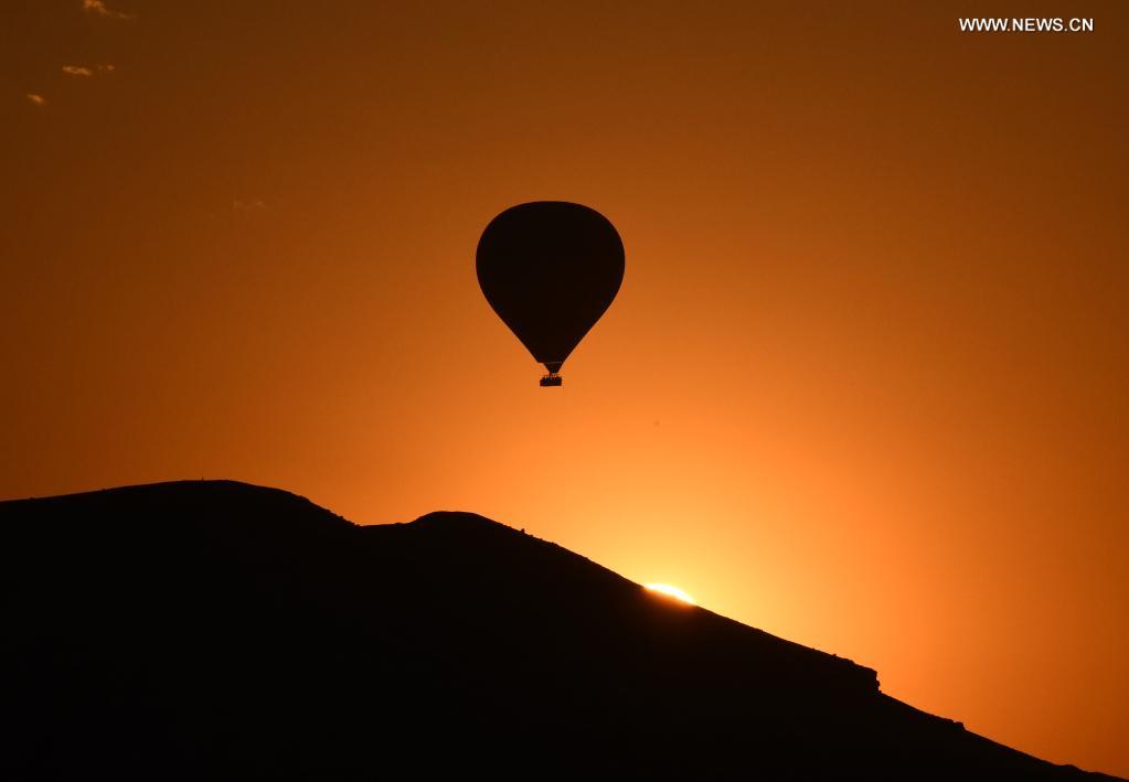 Hot-air Balloons Fly Over Cappadocia, Turkey