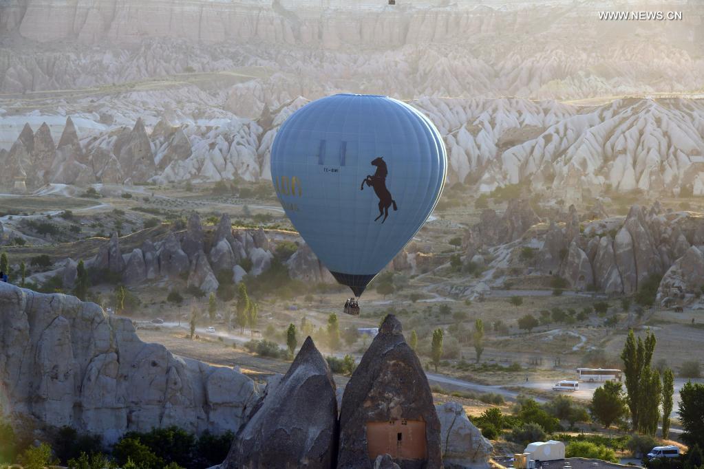 Hot-air Balloons Fly Over Cappadocia, Turkey