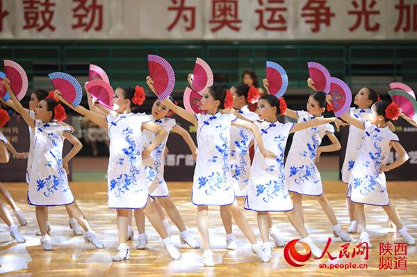 2019陕西首届国标舞(体育)锦标赛举办 1200余人参赛