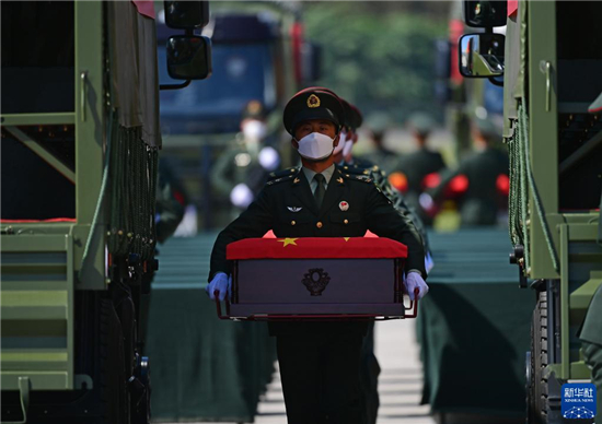 第八批在韩中国人民志愿军烈士遗骸回国_fororder_益海27