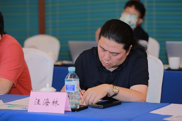 中广联合会召开广播电视文艺工作者加强职业道德建设座谈会_fororder_电视剧编剧委员会副会长 汪海林.JPG