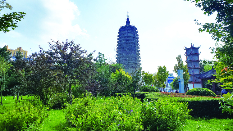 长春农安宝塔游园:标记古城古韵 悦享幸福当今