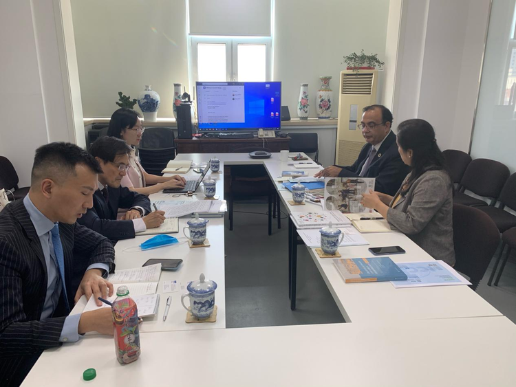 创意中心拜访联合国教科文组织驻华代表处代表夏泽翰教授 创意中心拜访联合国教科文组织驻华代表处代表夏泽翰教授_fororder_图片2