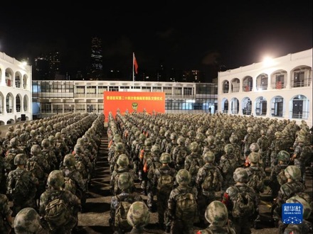解放军驻香港部队第二十四次建制单位轮换工作顺利完成
