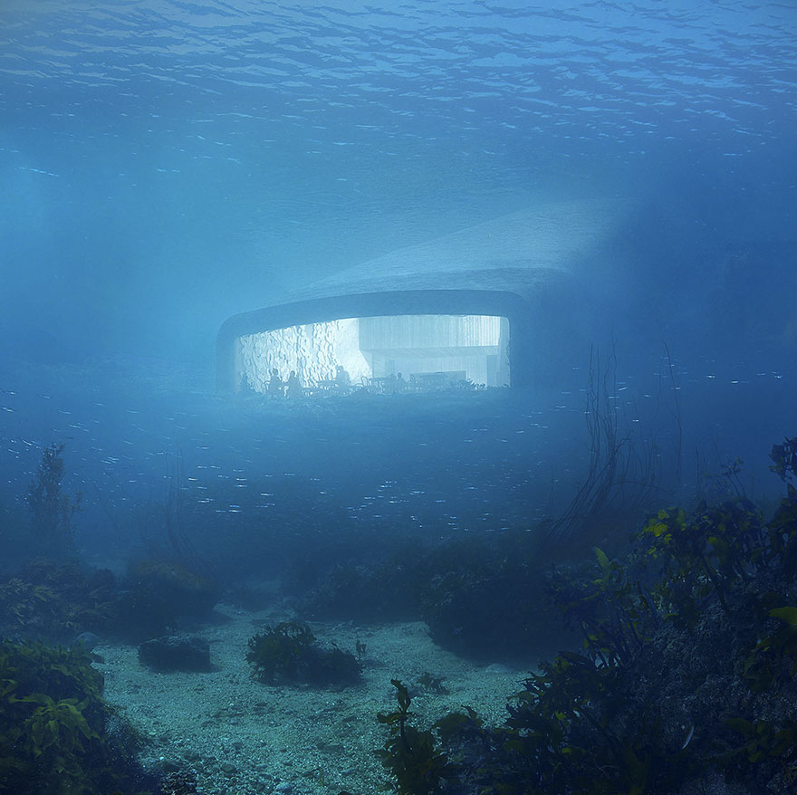 欧洲将建首个海底餐厅 全景玻璃窗可看海底四季美景