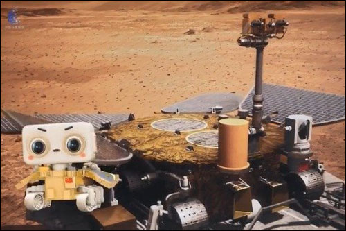 ยานสำรวจ“จู้หรง”แล่นบนพื้นผิวดาวอังคารครบ 100 วัน_fororder_20210830hxtc